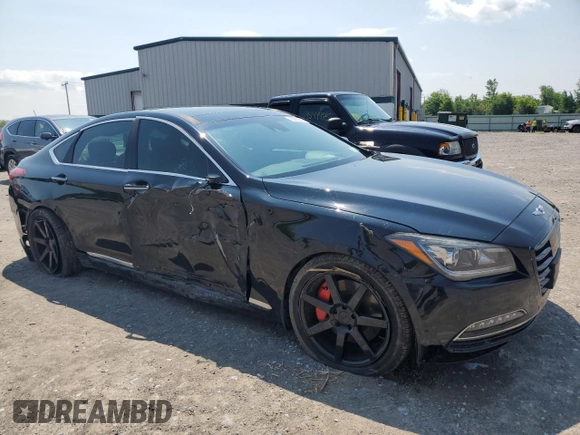 2017 Genesis G80 Ultimate z VIN KMHGN4JF8HU214213, wystawiony jako Copart lot #60082845 z przebiegiem 110 047 mil mil oraz Szkoda całkowita • Salvage title. Historia ofert i sprzedaży dostępna na DreamBid. Obrazek 4.