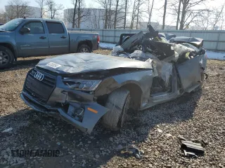 2019 Audi A4 Prestige with VIN WAUFNAF42KN012469, listed as a Copart auction lot 43100054 with 0 mi miles and Salvage Title. Bid and sale history available at carsss.com. Image 1.