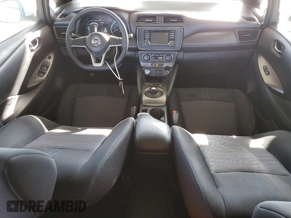2019 Nissan LEAF SV with VIN 1N4AZ1CP9KC310549, listed as a Copart auction lot 62319525 with 58,778 mi miles and Salvage title. Bid and sale history available at DreamBid. Image 8.
