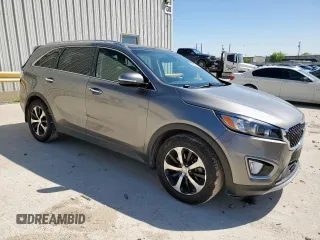 2017 Kia Sorento EX V6 with VIN 5XYPH4A53HG308066, listed as a Copart auction lot 52201395 with 119,910 mi miles and Salvage Title. Bid and sale history available at carsss.com. Image 4.