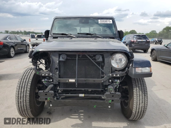 2024 Jeep Gladiator Sport S with VIN 1C6HJTAG7RL120930, listed as a Copart auction lot 55958815 with 7,828 mi miles and Salvage title. Bid and sale history available at DreamBid. Image 5.