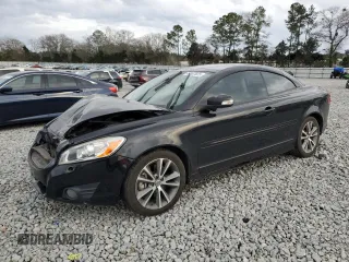 2012 Volvo C70 T5 with VIN YV1672MC9CJ125125, listed as a Copart auction lot 47387825 with 210,829 mi miles and Salvage Title. Bid and sale history available at carsss.com. Image 1.