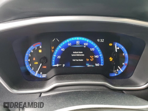 2022 Toyota Corolla Cross XLE с VIN 7MUDAAAG0NV006925, выставлен на аукционе Copart как лот 57719495 с пробегом 38 973 миль миль и Списание • Salvage title. История ставок и продаж доступна на DreamBid. Изображение 9.