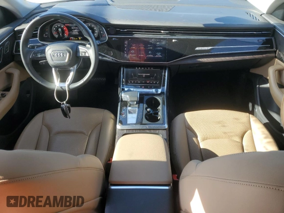 2021 Audi Q8 Prestige with VIN WA1FVAF17MD006212, listed as a Copart auction lot 46229225 with 57,061 mi miles and Salvage title. Bid and sale history available at DreamBid. Image 8.