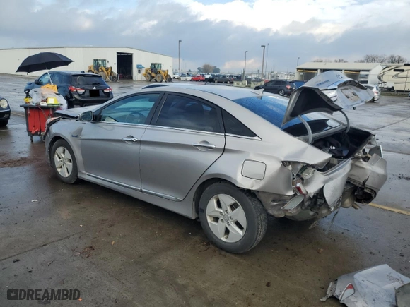 2012 Hyundai Sonata Hybrid with VIN KMHEC4A42CA034201, listed as a Copart auction lot 41503055 with 0 mi miles and Salvage Title. Bid and sale history available at carsss.com. Image 2.