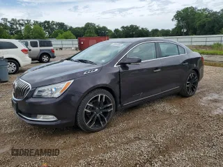 2014 Buick LaCrosse Premium II with VIN 1G4GF5G36EF169871, listed as a Copart auction lot 58413685 with 166,387 mi miles and Salvage title. Bid and sale history available at DreamBid. Image 1.