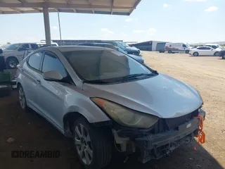 2013 Hyundai Elantra GLS with VIN KMHDH4AE4DU820748, listed as a IAAI auction lot 42398661 with 233,670 mi miles and . Bid and sale history available at DreamBid. Image 1.