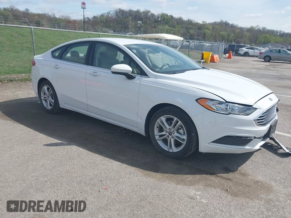 2018 Ford Fusion SE with VIN 3FA6P0HD5JR224594, listed as a IAAI auction lot 41910769 with 41,119 mi miles. Bid and sale history available at carsss.com. Image 1.