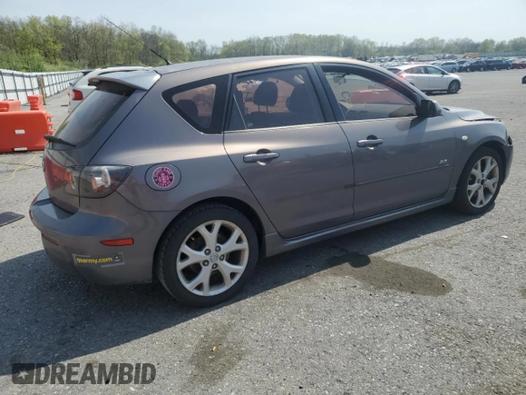 2008 Mazda 3 s GT *Ltd Avail* with VIN JM1BK344781793370, listed as a Copart auction lot 55165455 with 144,623 mi miles and Salvage Title. Bid and sale history available at carsss.com. Image 3.