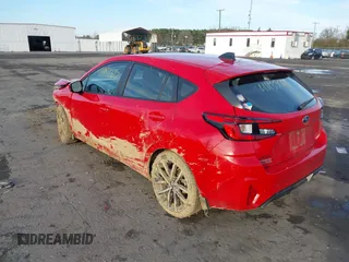 2024 Subaru Impreza Sport with VIN JF1GUAFC0R8343759, listed as a IAAI auction lot 41133565 with 14,196 mi miles. Bid and sale history available at carsss.com. Image 3.