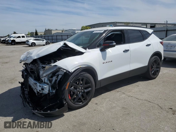 2024 Chevrolet Blazer LT z VIN 3GNKBDRS1RS219190, wystawiony jako Copart lot #53157555 z przebiegiem 13 013 mil mil oraz Szkoda całkowita • Salvage title. Historia ofert i sprzedaży dostępna na DreamBid. Obrazek 1.