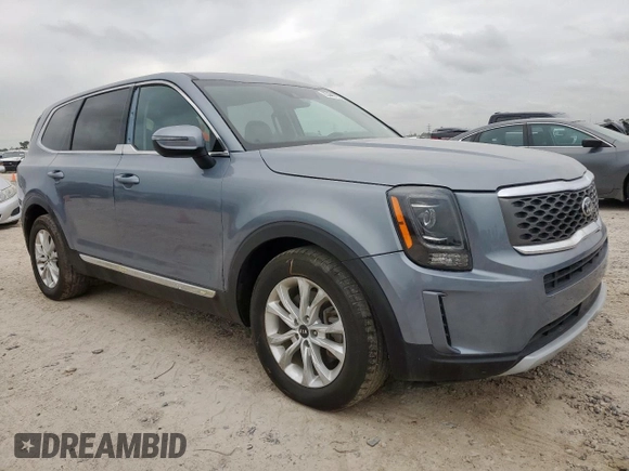 2021 Kia Telluride LX with VIN 5XYP2DHC6MG184925, listed as a Copart auction lot 65449725 with 49,193 mi miles and Clean title. Bid and sale history available at DreamBid. Image 4.