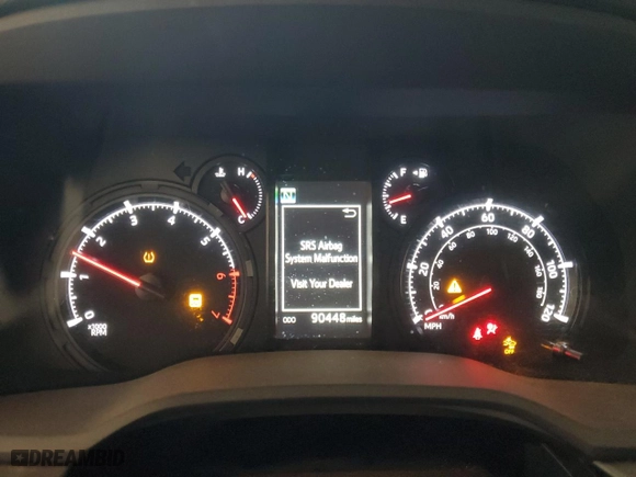 2020 Toyota 4Runner SR5 with VIN JTEBU5JR0L5768961, listed as a Copart auction lot 48237465 with 90,448 mi miles and Salvage Title. Bid and sale history available at carsss.com. Image 9.