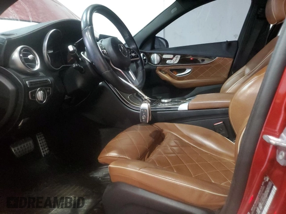 2019 Mercedes-Benz C 300 with VIN 55SWF8EB1KU299857, listed as a Copart auction lot 58510375 with 68,775 mi miles and Salvage title. Bid and sale history available at DreamBid. Image 7.