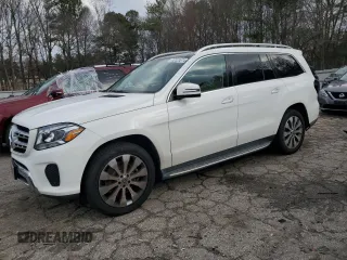 2018 Mercedes-Benz GLS 450 with VIN 4JGDF6EE4JB132316, listed as a Copart auction lot 42323674 with 63,686 mi miles and . Bid and sale history available at DreamBid. Image 1.