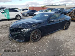 2022 BMW 8 Series M850i xDrive with VIN WBABC4C01NCJ64525, listed as a Copart auction lot 83996594 with 0 mi miles and Salvage Title. Bid and sale history available at carsss.com. Image 1.