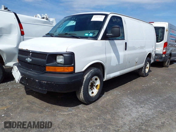 2014 Chevrolet Express Cargo Van with VIN 1GCWGFCA0E1205946, listed as a IAAI auction lot 41685687 with 317,212 mi miles. Bid and sale history available at carsss.com. Image 17.