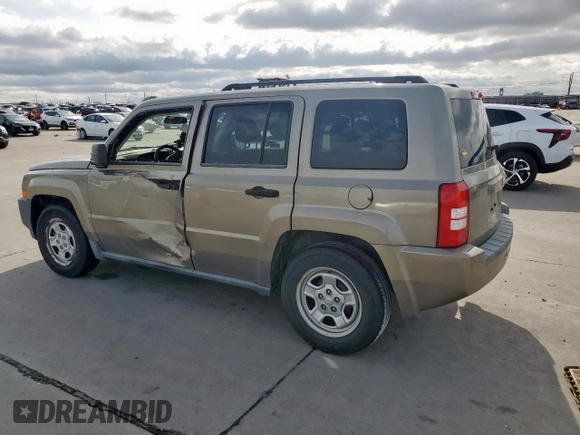 2008 Jeep Patriot Sport with VIN 1J8FT28W78D518545, listed as a Copart auction lot 50783435 with 177,788 mi miles and Salvage Title. Bid and sale history available at carsss.com. Image 2.