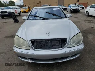2003 Mercedes-Benz S-Class 4.3L with VIN WDBNG70JX3A334410, listed as a Copart auction lot 77460264 with 0 mi miles and Salvage Title. Bid and sale history available at carsss.com. Image 5.