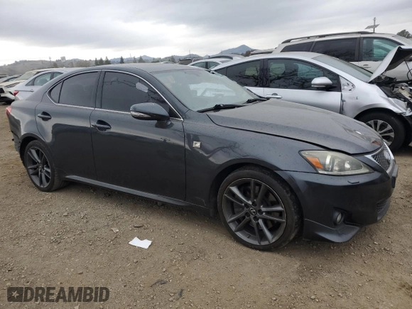 2011 Lexus IS 350 with VIN JTHBE5C22B5025247, listed as a Copart auction lot 43453355 with 228,348 mi miles and Salvage Title. Bid and sale history available at carsss.com. Image 4.
