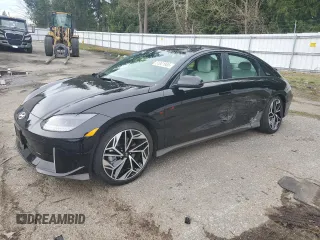 2024 Hyundai Ioniq 6 SEL z VIN KMHM34AC2RA080199, wystawiony jako Copart lot #51001885 z przebiegiem 4 800 mil mil oraz Szkoda całkowita • Salvage title. Historia ofert i sprzedaży dostępna na DreamBid. Obrazek 1.