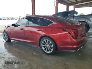 2022 Cadillac CT5 Premium Luxury z VIN 1G6DN5RK6N0115653, wystawiony jako Copart lot #55759075 z przebiegiem 21 808 mil mil oraz Nie do naprawy. Historia ofert i sprzedaży dostępna na DreamBid. Obrazek 2.