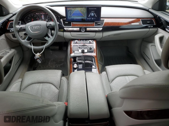 2012 Audi A8 L with VIN WAURVAFD3CN018800, listed as a Copart auction lot 53815475 with 85,417 mi miles and Salvage Title. Bid and sale history available at carsss.com. Image 8.