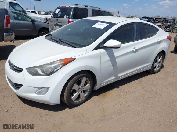 2012 Hyundai Elantra GLS with VIN 5NPDH4AE4CH070247, listed as a IAAI auction lot 42066865 with 205,890 mi miles. Bid and sale history available at carsss.com. Image 2.