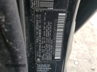 2004 BMW 7 Series 745i with VIN WBAGL63404DP71724, listed as a Copart auction lot 52178015 with Not Provided miles and Clean Title. Bid and sale history available at DreamBid. Image 12.
