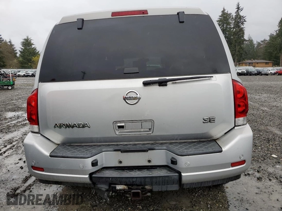 2008 Nissan Armada SE z VIN 5N1AA08C88N602607, wystawiony jako Copart lot #52255545 z przebiegiem 218 295 mil mil oraz Czysty tytuł • Clean title. Historia ofert i sprzedaży dostępna na DreamBid. Obrazek 6.