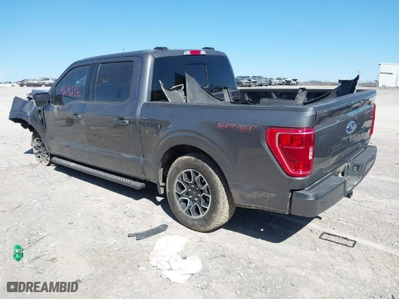 2023 Ford F-150 XL with VIN 1FTEW1EPXPKE67778, listed as a IAAI auction lot 41696136 with 37,081 mi miles. Bid and sale history available at carsss.com. Image 3.