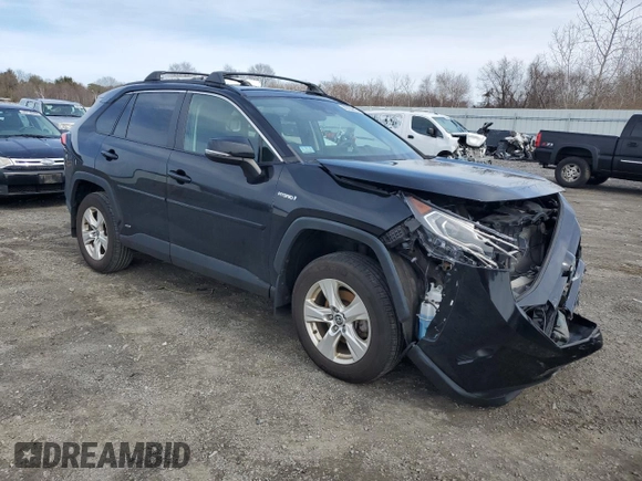 2021 Toyota RAV4 Hybrid XLE with VIN 2T3RWRFV9MW126193, listed as a Copart auction lot 48784415 with 111,907 mi miles and Salvage Title. Bid and sale history available at carsss.com. Image 4.