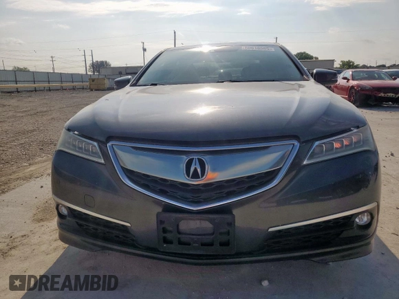 2015 Acura TLX Advance with VIN 19UUB2F77FA000352, listed as a Copart auction lot 60618585 with 95,205 mi miles and Salvage title. Bid and sale history available at DreamBid. Image 5.