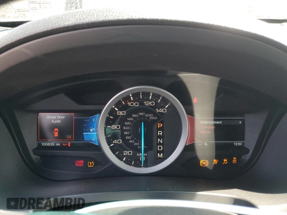2015 Ford Explorer XLT with VIN 1FM5K8D83FGA60414, listed as a Copart auction lot 54174695 with 100,635 mi miles and Salvage Title. Bid and sale history available at carsss.com. Image 9.