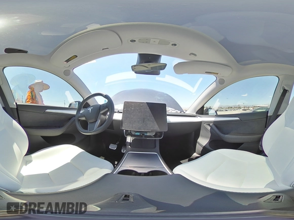2024 Tesla Model Y Long Range with VIN 7SAYGDEE6RA226035, listed as a Copart auction lot 52539375 with 14,220 mi miles and Salvage title. Bid and sale history available at DreamBid. Image 15.