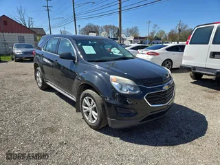2017 Chevrolet Equinox LS with VIN 2GNFLEEK4H6284560, listed as a Copart auction lot 52538345 with 104,378 mi miles and Clean Title. Bid and sale history available at carsss.com. Image 1.
