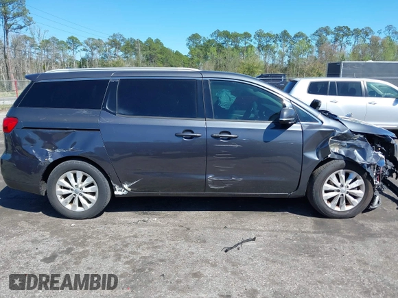 2015 Kia Sedona EX with VIN KNDMC5C16F6020236, listed as a IAAI auction lot 41805718 with 155,176 mi miles. Bid and sale history available at carsss.com. Image 13.
