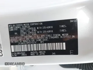 2024 Lexus NX 350h Premium with VIN JTJGKCEZ3R5010214, listed as a IAAI auction lot 41428013 with 11,022 mi miles and . Bid and sale history available at DreamBid. Image 9.