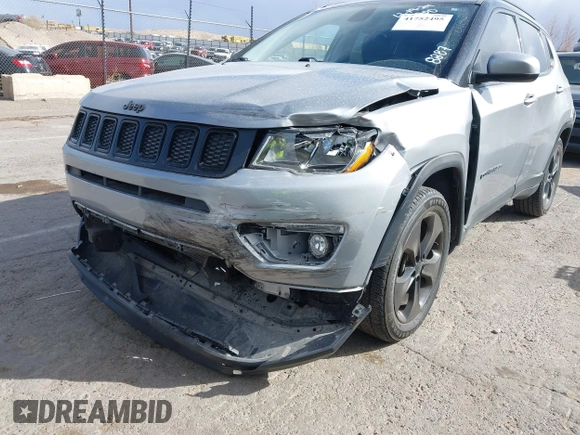 2020 Jeep Compass Latitude with VIN 3C4NJCBBXLT158887, listed as a IAAI auction lot 41752495 with 95,429 mi miles and . Bid and sale history available at DreamBid. Image 6.