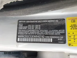 2014 MINI Countryman with VIN WMWZB3C53EWR40742, listed as a IAAI auction lot 42384059 with Not provided miles and . Bid and sale history available at DreamBid. Image 9.