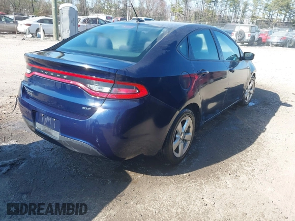 2015 Dodge Dart SXT with VIN 1C3CDFBB1FD128465, listed as a IAAI auction lot 41768728 with 191,041 mi miles. Bid and sale history available at carsss.com. Image 4.