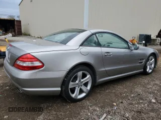 2009 Mercedes-Benz SL 550 with VIN WDBSK71F49F143492, listed as a Copart auction lot 88757425 with 89,117 mi miles and Salvage title. Bid and sale history available at DreamBid. Image 3.
