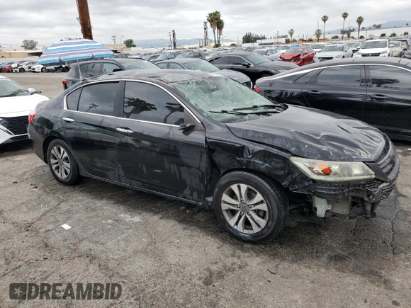 2015 Honda Accord LX with VIN 1HGCR2F34FA184265, listed as a Copart auction lot 52503345 with 168,382 mi miles and Clean Title. Bid and sale history available at DreamBid. Image 4.