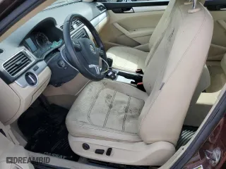 2013 Volkswagen Passat SE with VIN 1VWBP7A39DC056400, listed as a Copart auction lot 51389265 with 215,341 mi miles and Salvage Title. Bid and sale history available at carsss.com. Image 7.