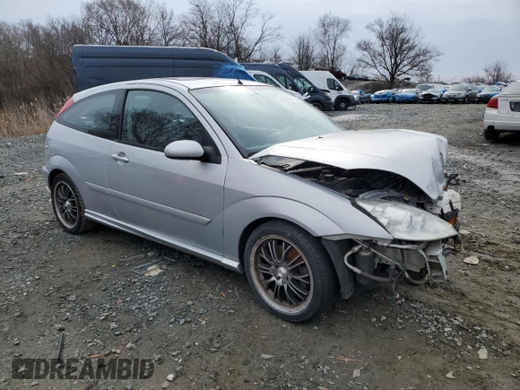 2003 Ford Focus SVT with VIN 3FAHP39533R174346, listed as a Copart auction lot 43012345 with 186,246 mi miles and Salvage Title. Bid and sale history available at DreamBid. Image 4.