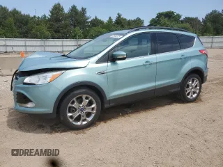 2013 Ford Escape SEL z VIN 1FMCU9H94DUA04796, wystawiony jako Copart lot #59945525 z przebiegiem 96 747 mil mil oraz Szkoda całkowita • Salvage title. Historia ofert i sprzedaży dostępna na DreamBid. Obrazek 1.