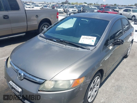 2008 Honda Civic LX with VIN 2HGFA16548H334752, listed as a IAAI auction lot 42562877 with 233,035 mi miles and . Bid and sale history available at DreamBid. Image 6.
