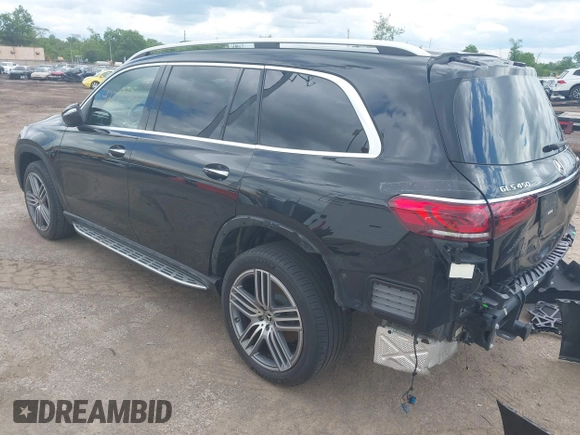 2020 Mercedes-Benz GLS 450 with VIN 4JGFF5KEXLA163523, listed as a IAAI auction lot 42270281 with 57,387 mi miles and . Bid and sale history available at DreamBid. Image 3.