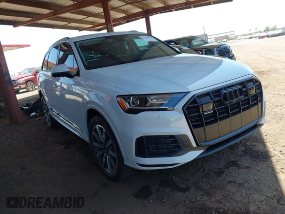 2023 Audi Q7 Premium Plus with VIN WA1LCBF75PD006040, listed as a IAAI auction lot 42478728 with 29,457 mi miles and . Bid and sale history available at DreamBid. Image 1.