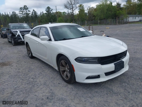 2017 Dodge Charger SXT with VIN 2C3CDXHGXHH524859, listed as a IAAI auction lot 41951588 with 97,872 mi miles. Bid and sale history available at carsss.com. Image 1.